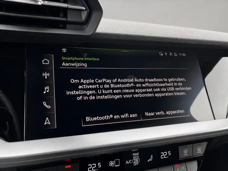 Audi A3 Sportback 40 TFSIe 150kW/204PK S Line · Panoramadak · Leder · Camera · Apple/Android Car Play · Drive select