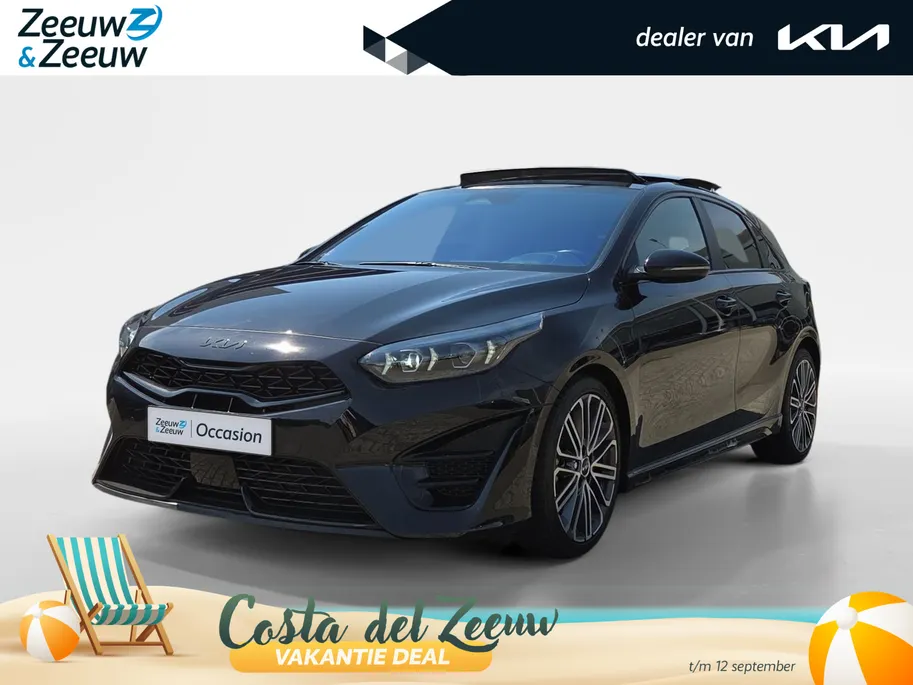 Kia Ceed 1.5 T-GDi GT-PlusLine 140 PK | Meest luxe uitvoering | Schuif-kanteldak | JBL | Elektrisch verstelbare bestuurdersstoel met geheugenfunctie |  18' lichtmetalen velgen | Dodehoek detectie  | Chameleon Tint Ultra Blue | Metallic lak | Fabrieksgarantie t/m 8