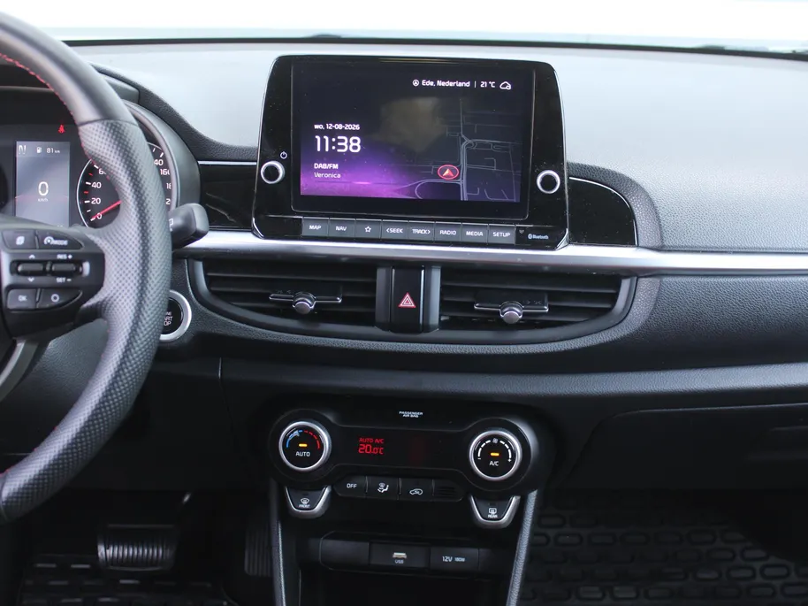 Kia Picanto 1.0 DPi GT-Line | Automaat | Cruise | Camera | Navi | 15' LM | All season | LED | Keyless | PDC |