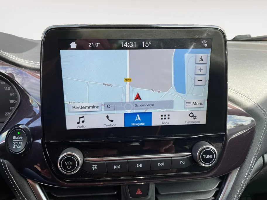 Ford Fiesta 1.0 EcoBoost Vignale 125PK | Adaptieve Cruise Control | B&O | Half leder | Camera | Keyless Entry | Privacy Glass | Winter Pack | Parkeersensoren | Navigatie | All weather banden