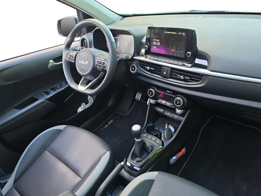 Kia Picanto 1.0 DPI GT-Line | Stoel + stuurverwarming | Lederen bekleding | Schuif/kanteldak | Navigatie | Parkeersensoren achter