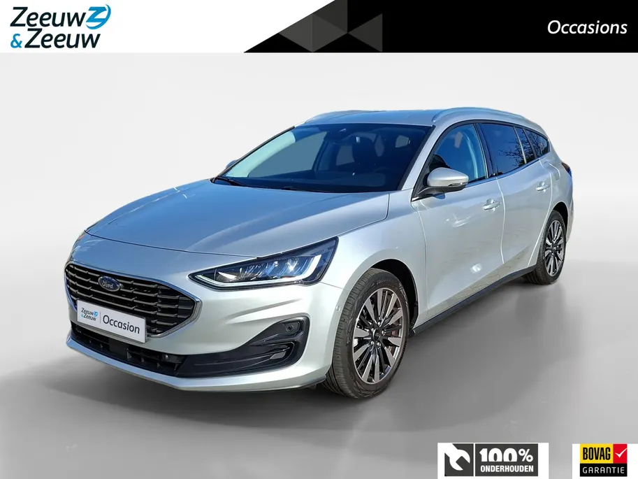 Ford Focus Wagon 1.0 EcoBoost Hybrid Titanium X | Dealeronderhouden | Stoel- stuur en voorruitverwarming | Navigatie