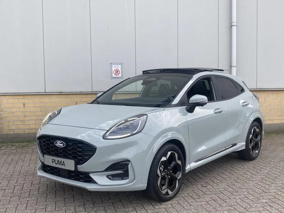 Ford Puma 1.0 EcoBoost Hybrid ST-Line X Cactus Grey Panoramadak - Driver Assistance Pack - Winter Pack