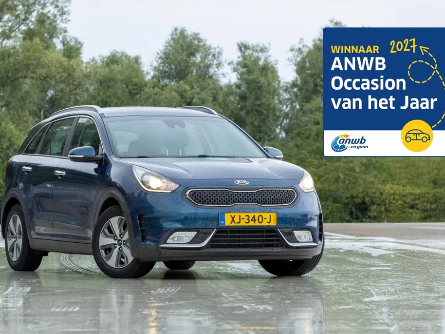 Kia Niro 1.6 GDi Hybrid DynamicPlusLine | Stuur-/stoelverwarming | Camera | Leer | Navi | Clima | Cruise adapt. | LED | Keyless | 16' LM |