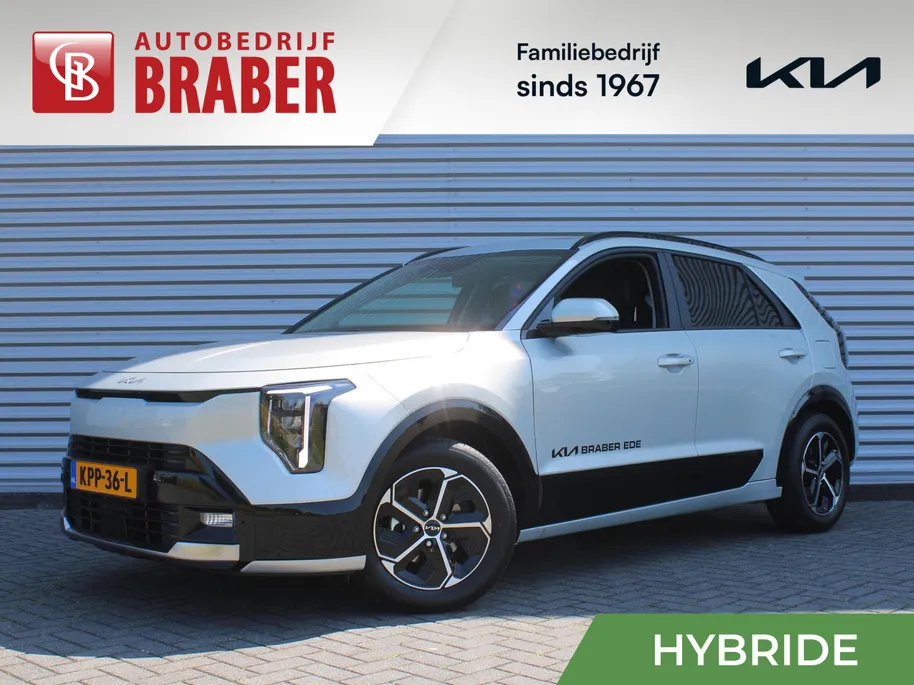 Kia Niro 1.6 GDi Hybrid DynamicPlusLine | Stuur-/stoelverwarming | Schuifdak | Elek. stoelverstelling + achterklep | Dodehoekdetectie | Camera | Telefoonlader | HK audio | LED |