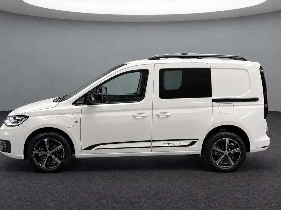 Volkswagen Bedrijfswagens Caddy Bedrijfswagens Cargo Flexible Limited Edition 1.5 eHybrid 115pk · Actieprijs van € 43.800,- voor € 39.300,- excl. BTW · 734600