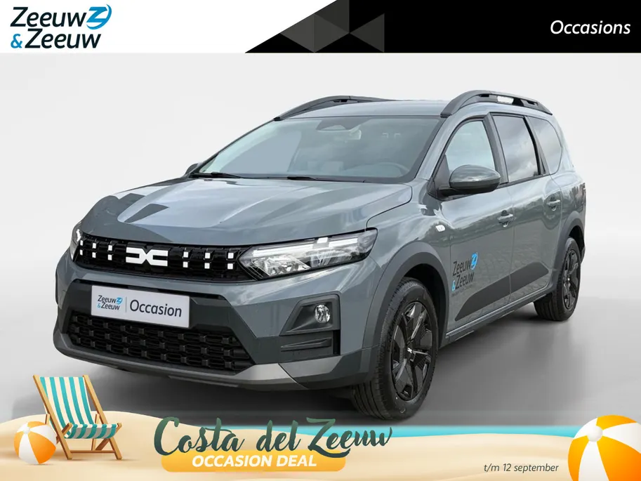 Dacia Jogger 155PK Hybrid Expression 7p. Automaat | DEMO | 7 Zitplaatsen | Camera | Parkeersensoren | Apple CarPlay/Android Auto | Cruise Control | Climate Control | Digital Cockpit | Armsteun | Licht & Regen Sensor |
