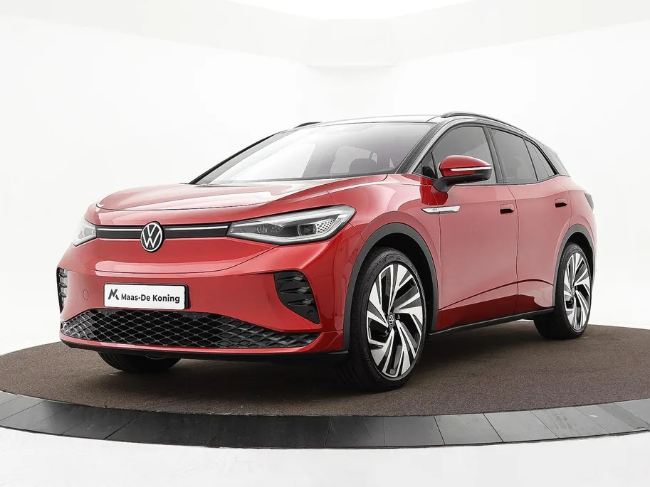 Volkswagen ID.4 GTX 299pk 4Motion 77 kWh · Panoramadak · 360 Camera · Dodehoeksensor ·Warmtepomp · Alarmklasse 3 · Stoel-& Stuurverwarming · 21'' Inch ·