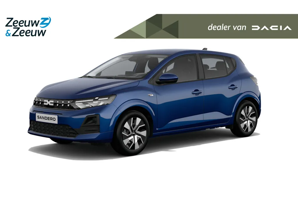 Dacia Sandero 1.8L Full Hybrid 155pk Expression | NU te bestellen bij Zeeuw & Zeeuw | De zuinige, krachtige Full Hybrid technologie van Dacia | Te financieren tegen 2,9% rente |