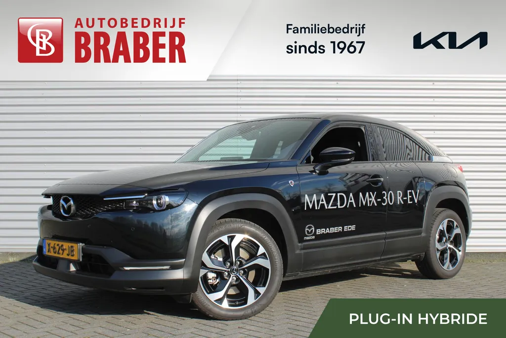 Mazda MX-30 e-SkyActiv R-EV 170 Advantage Industrial | Stoelverwarming | HUD | Dodehoek detectie | Elek. stoelverstelling | LED | 18' LM | Camera |