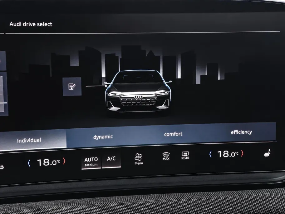 Audi A6 e-tron edition 83 kWh 286pk · 98,1% · Panoramadak · Inklap. Trekhaak · 360 Camera · Head-Up Display · Bang & Olufsen · Matrix LED · Garantie t/m 27-07-2030 of 100.000km