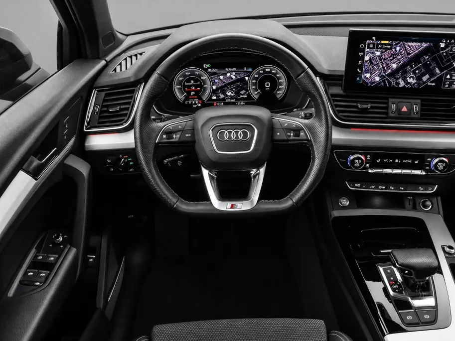 Audi Q5 Sportback 50 TFSIe 299 pk S-tronic S edition · Panoramadak · 360 Camera · Elek. Achterklep · Apple/Android Car Play · Navigatie · 20'' Inch ·