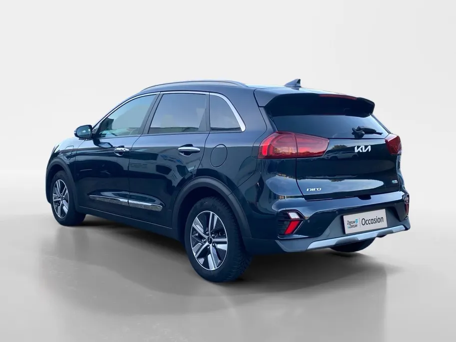 Kia Niro 1.6 GDi PHEV DynamicPlusLine | Climate control | Leder | Stoel,- en stuurverwarming | Keyless | Navigatie | Dodehoek detectie | 16 inch LM-velgen | Parkeercamera |