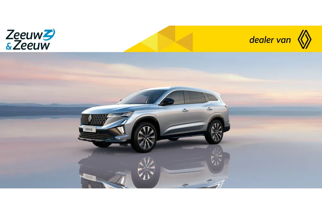 Renault Espace E-Tech full hybrid 200 techno 5p. Aktie nu met € 6.615,- Zeeuw en Zeeuw korting.