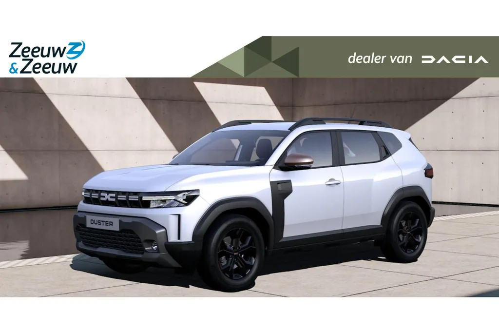 Dacia Duster Extreme mild Hybrid 140 | Nu uit voorraad leverbaar met € 1.500,- Zeeuw & Zeeuw voorraadkorting en Gratis 5 jaar Fabrieksgarantie twv €456,- !