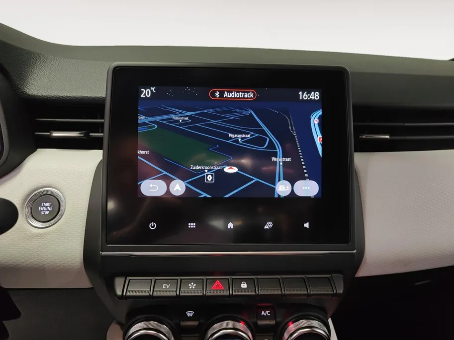 Renault Clio 1.6 E-Tech Hybrid 145 Techno AUTOMAAT NAVI AIRCO APPLE CARPLAY ANDROID AUTO CRUISE CONTROLE LM VELGEN PARKEERSENSOREN ZEER MOOIE AUTO