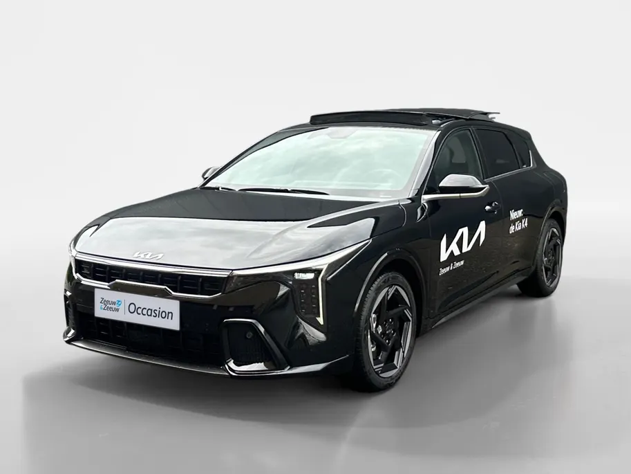 Kia K4 1.0 T-GDi MHEV GT-Line Launch Edition (pano) Dodehoekassistentie | Kruisend verkeersassistentie achter | Uitstapwaarschuwing | Stoel + stuurwielverwarming