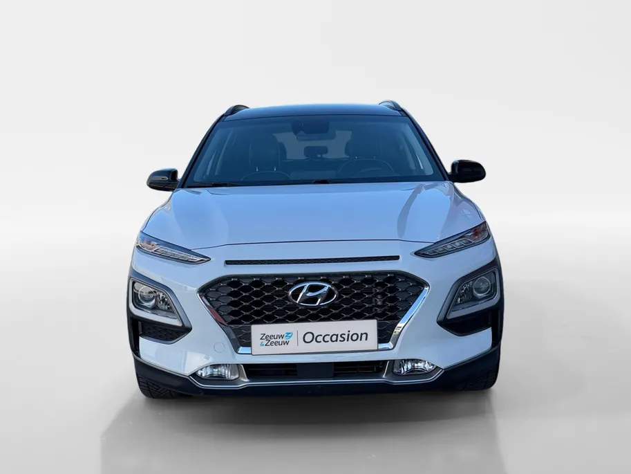 Hyundai Kona 1.6 GDI HEV Premium 105PK AUTOMAAT | Navigatie | Trekhaak| Two Tone| Climate Control| Stuur verwarming| Stoel verwarming|
