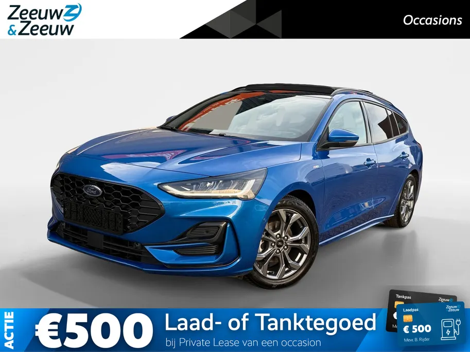 Ford Focus Wagon 1.0 EcoBoost Hybrid ST Line X | Winter Pack | Driver Assistance Pack | Panormadak | Apple Carplay & Android Auto | Navigatiesysteem |