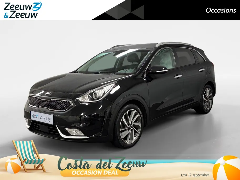 Kia Niro 1.6 GDi Hybrid ExecutiveLine AUTOMAAT AIRCO CAMERA LEER STOELVERWARMING+STOELKOELING STUURVERWARMING LM VELGEN HOGE INSTAP ELECTRISCHE STOELEN JBLSPEAKERS ZEER MOOIE AUTO