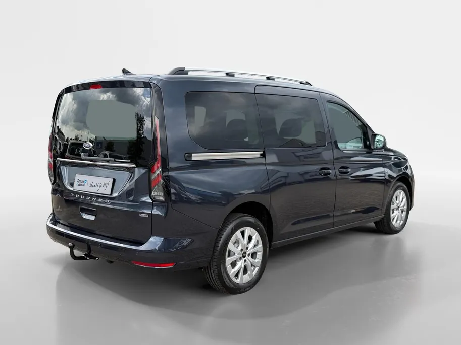 Ford Transit Connect Ford Tourneo Connect PHEV L2 Titanium 7p. | Uit Voorraad Leverbaar | Geel Kenteken | Automaat | Trekhaak | AGR Gecertificeerde Voorstoelen | Achteruitrijcamera | Winter Pakket | Adaptieve Cruise Control