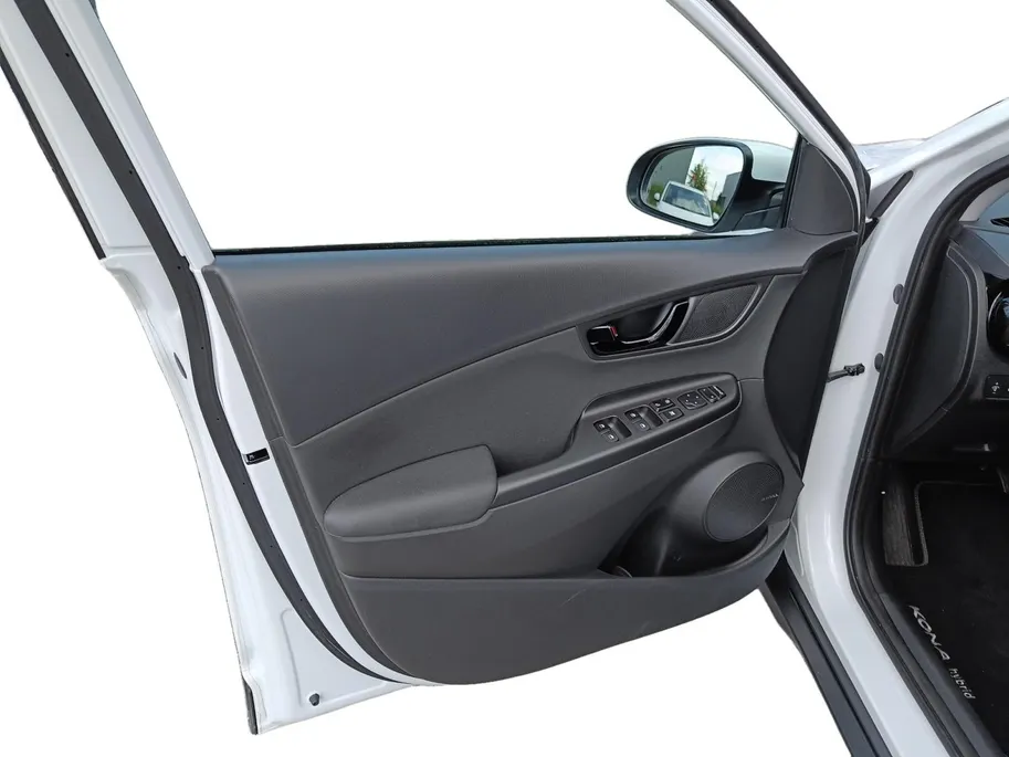 Hyundai Kona 1.6 GDI HEV Premium | Trekhaak | Apple Carplay/Android Auto | Adaptive cruise control | Dodenhoek herkenning | Leren bekleding