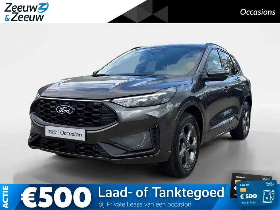 Ford Kuga 2.5 PHEV ST-Line | NL auto | Automaat | Pano dak | Elektr. trekhaak | Winter pack | Adapt. Cruise control | BLIS | 360 graden camera | Draadloos opladen mobiel | Fabrieksgarantie tot 01-2028 |