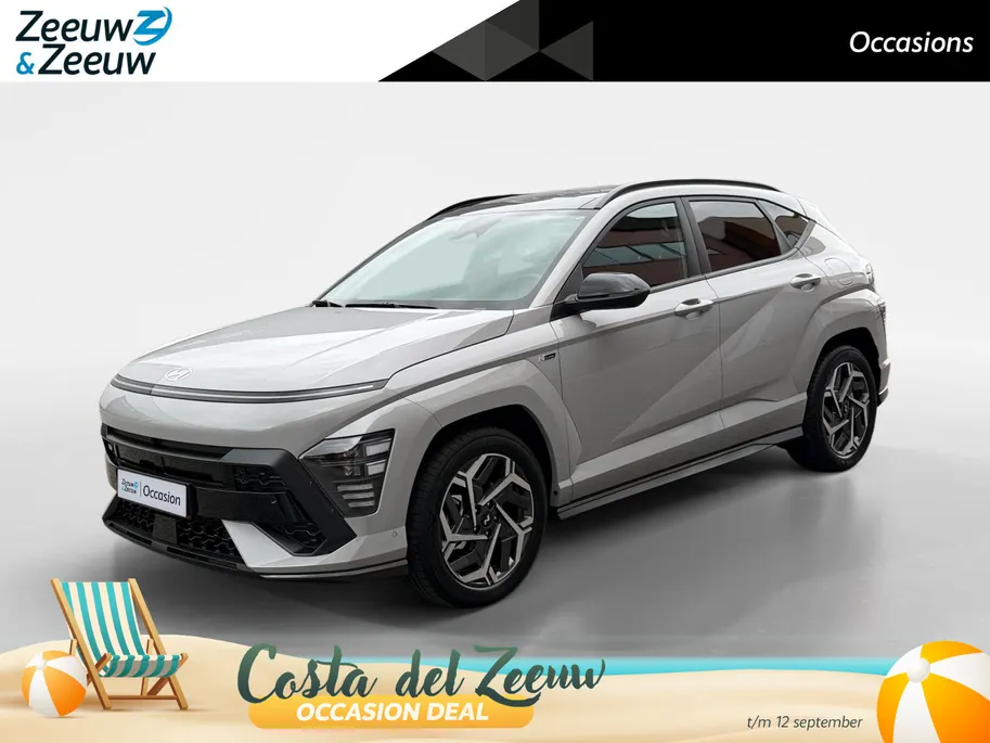 Hyundai Kona 1.6 GDI HEV N Line Sky | Schuif-/kantel dak | 360 camera | Apple Carplay/ Android Auto | Stoelverwarming voor & achter | Stoelventilatie |  Navigatie |