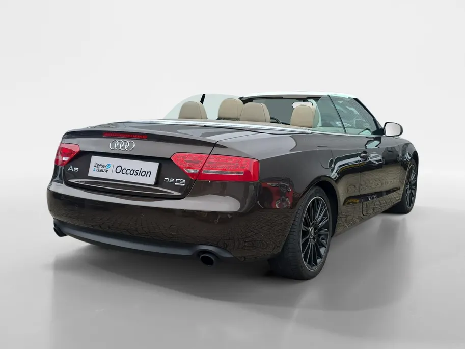 Audi A5 Cabriolet 3.2 FSI quattro Pro Line S | Elektr. lederen stoelen | Navigatie | Parkeersensoren | Stoelventilatie | Elektr. bedienbare ramen | 12 maanden garantie