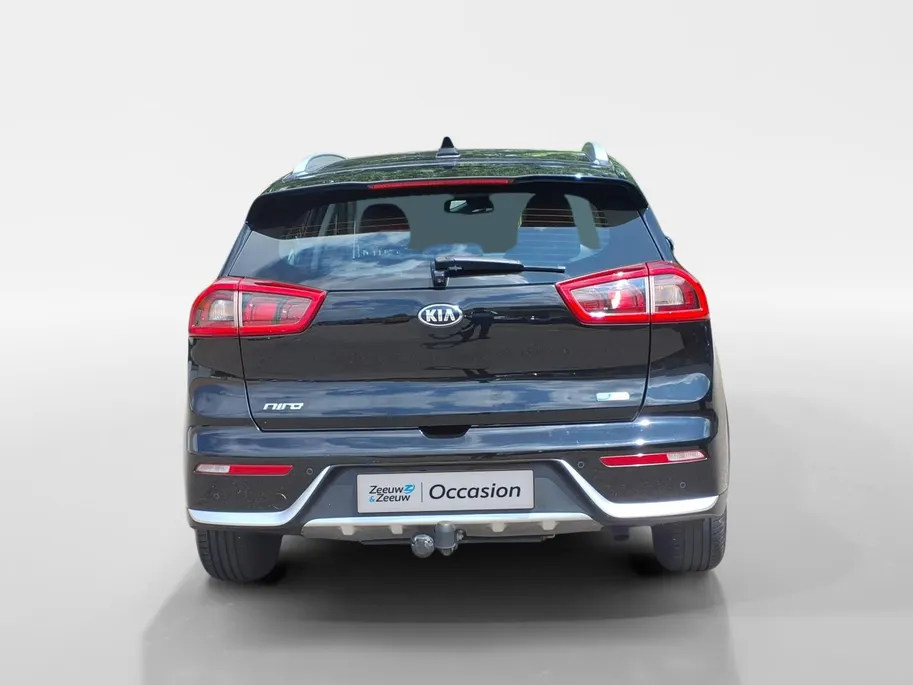 Kia Niro 1.6 GDi Hybrid First Edition achteruitrijcamera , navigatiesysteem full map , electronic climate controle , cruise , parkeersensor , lm velgen zwart .