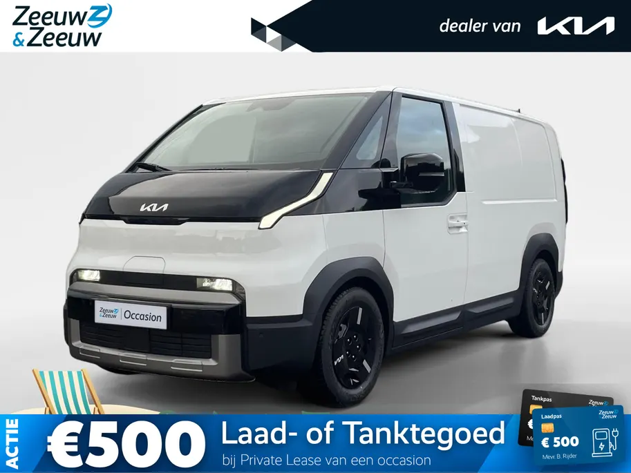 Kia PV5 L2H1 Plus 51.5 kWh | incl. berkentriplex laadvloer | All-season banden | 297 km WLTP-actieradius | Snelladen van 10% tot 80% in 30 minuten | Stoel- en stuurverwarming | Achteruitrijcamera | Draadloos Apple/Android Carplay | Parkeersensoren voor- en achter