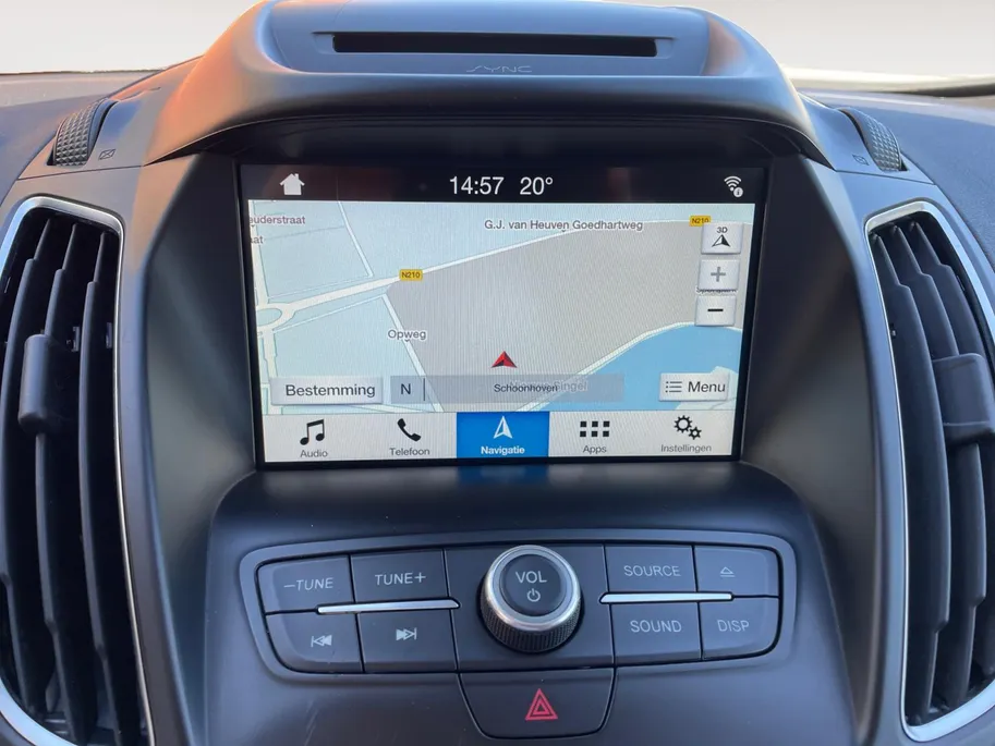 Ford Grand C-Max 1.0 Titanium 7Pers. | Navigatie | Voorruitverwarming | Stoelverwarming | Privacy Glass | Cruise Control | 17|  Velgen | Parkeersensoren voor en achter | Parkeerassistent | Zonneschermen