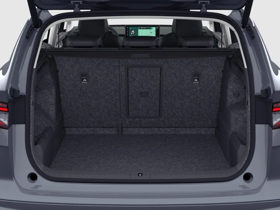 Škoda Enyaq iV Business Edition 85 | Achterbumper en dorpels in carosseriekleur | Elektrisch wegklapbare trekhaak | 19' inch velgen Regulus | 2.500,- inruilpremie!!