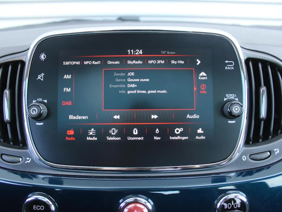 Fiat 500 0.9 TwinAir Turbo Lounge | Panoramadak | 16' LM | Navi | PDC | Cruise | Clima |