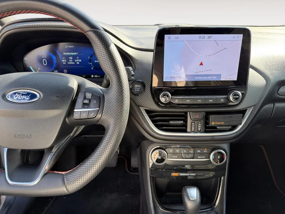 Ford Puma 1.0 EcoBoost Hybrid ST-Line X | Automaat | Trekhaak | Parkeersensoren voor en achter | Achteruitrijcamera | Adapt. Cruise control | BLIS | B&O | Draadloos opladen mobiel | 19' lichtmetalen velgen | Navigatie | Apple carplay & Android auto | Bovag garantie