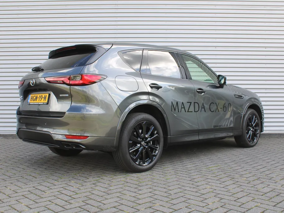 Mazda CX-60 2.5 e-SkyActiv PHEV Homura Plus | Stuur-/stoelverwarming+ventilatie | Schuifdak | Leer | HUD | Elek. stuur-/stoelverstelling | Camera rondom | 20' LM |