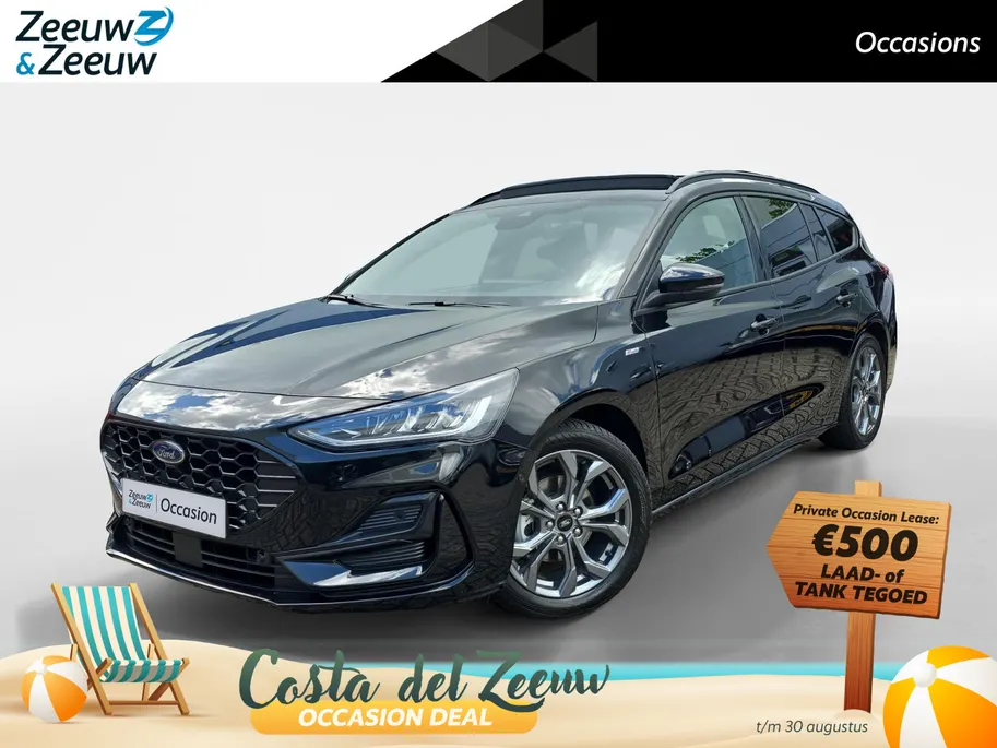 Ford Focus Wagon 1.0 EcoBoost Hybrid ST Line X | Automaat! | Panoramadak | Adapt. Cruise Control | Winterpakket | Android Auto/Apple Carplay | Achteruitrijcamera | 12 maanden garantie! |