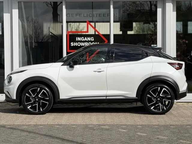 Nissan Juke Hybrid 143pk N-Design | NIEUW | € 4.000 korting | Cold Pack | Technology Pack | App Connect | 360-Camera | Blind Spot | Keyless