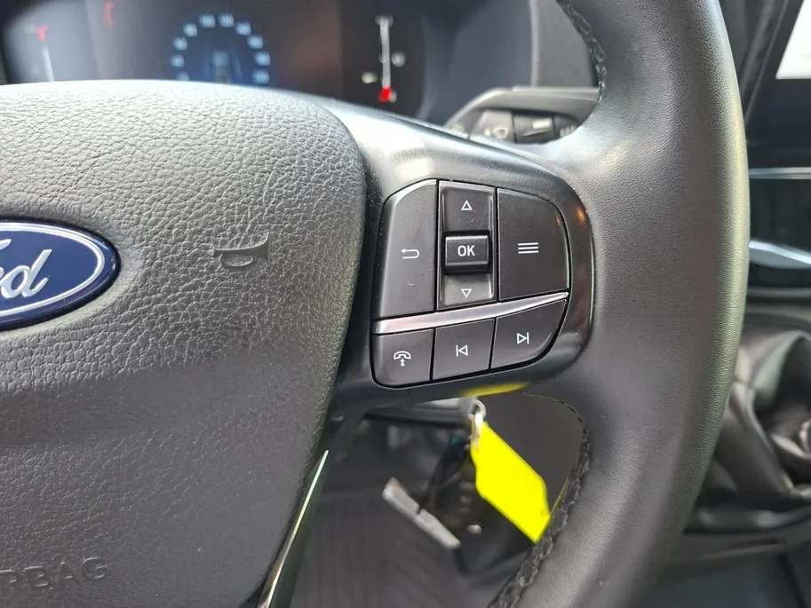 Ford Transit 350 2.0 TDCI L3H2 Trail 165 pk handgeschakeld | BPM VRIJ | Adaptive Cruise control | Navigatiesysteem | Raptor Gril | Zwarte treeplanken | LM velgen gloss black | Houten kasten links en rechts | Dakdragers met laddersysteem
