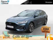 Ford Focus Wagon 1.0 EcoBoost Hybrid ST Line X | NL auto | Dealer onderhouden | 155 pk |  Automaat | BLIS| Adapt. cruise control | Winter pack | Parkeersensoren voor en achter | Achteruitrijcamera | Elektr. achterklep | B&O audio | 18' lichtmetalen velgen | Bovag ga