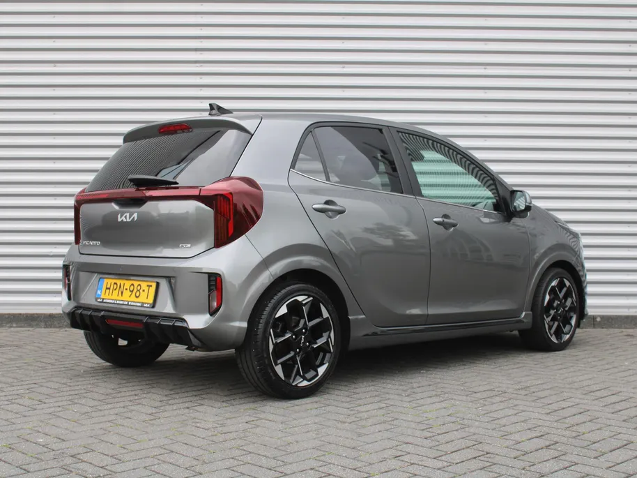 Kia Picanto 1.0 DPI GT-Line | Stuur-/stoelverwarming | Schuifdak | Camera | Dodehoek detectie | Telefoonlader | Clima | Navi | 16' LM | LED | Cruise |
