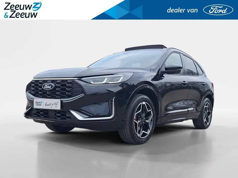 Ford Kuga 2.5 PHEV ST-Line X | Winterpack | Driver assistancepack | El. Trekhaak | Panoramadak | 19' Lichtmetaal | 360Camera | El. Achterklep | Adaptive cruisecontrol | El. bestuurderstoel | Matrix Led koplampen | Halfleer | Dodehoekdetectie | B&O Audio | AGR-Stoel
