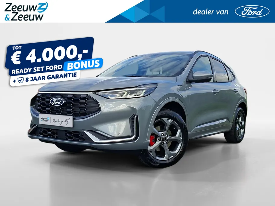 Ford Kuga 2.5 PHEV ST-Line X 2.000,- Ready Set Ford Bonus | Driver Assistancepack | El. Trekhaak | 360Camera | Adaptive Cruisecontrol | Navigatie | Matrix Led koplampen | El. Verstl. voorstoelen | AGR | BLIS | Nieuw te bestellen! | 0,99% rente icm Ford Options |