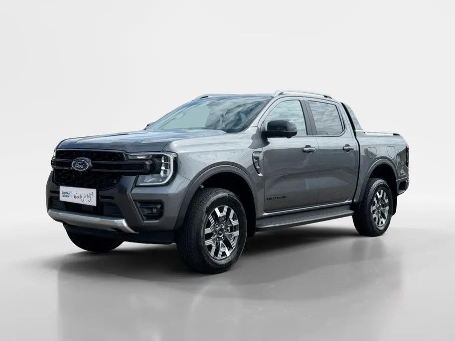 Ford Ranger Wildtrak Double Cab 2.3 PHEV 205 kW/278 pk Automaat | Uit Voorraad Leverbaar | Prijs inclusief BPM & Kosten rijklaar maken | 5 persoons | GRIJS kenteken** | Elektrische Rollertop | Trekhaak | Adaptive Cruise control