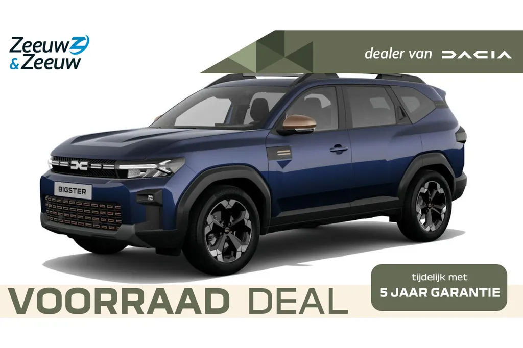 Dacia Bigster Hybrid 155 Extreme Nu uit voorraad leverbaar | verschillende kleuren beschikbaar met € 450,- Voorraadkorting| Financier uw Bigster tegen slechts 2,9% rente
