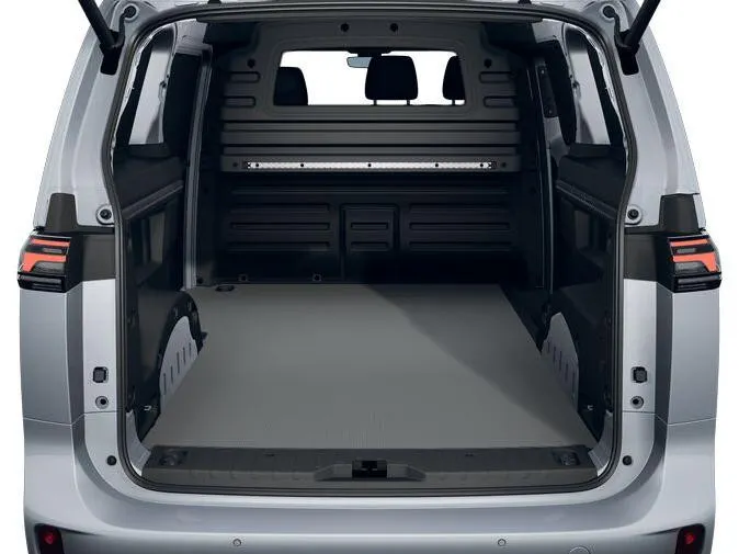 Volkswagen Bedrijfswagens ID. Buzz Cargo Bedrijfswagens Bulli Limited Signature Edition 79kWh 340pk 4M 737747 · ECO-lederen bekleding · 20' LM velgen · Voor en achter spoiler · Zwarte grill ·