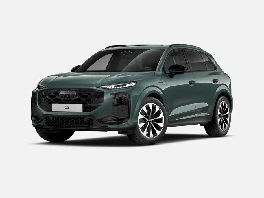 Audi Q3 1.5 200kW e-hybrid S edition 272 PK · Tech plus · Glazen panoramadak · Optiekpakket zwart