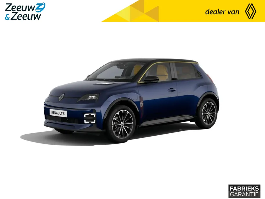 Renault 5 urban range iconic cinq 40 kWh | NU met €1.800,- Zeeuw & Zeeuw voorraadkorting en met GRATIS 5 jaar fabrieksgarantie tot 160.000km | V2G ready | Auto van het Jaar 2025 | Te financieren tegen 2,9% rente |