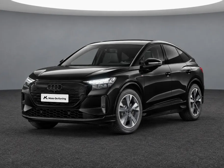 Audi Q4 Sportback e-tron S edition performance 286 PK · Tech plus · Glazen panoramadak · Lederen bekleding