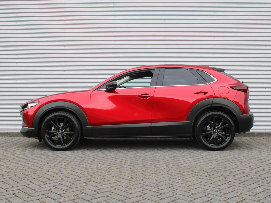 Mazda CX-30 2.0 e-SkyActiv-G M Hybrid Homura | Trekhaak | Camera | Stoelverwarming | HUD | 18" LM | Dodehoek detectie | Elek. achterklep | Cruise adapt. | LED |